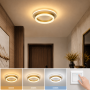 Plafoniera auriu rotunda 41W 2000lm, 3000K/4000K/6500K, 240x80mm