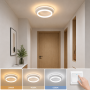Plafoniera dormitor alba rotunda 41W 2000lm, 3000K/4000K/6500K, 240x80mm
