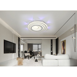 Plafoniera LED cu telecomanda wifi 2.4g 48 cm 120 wati 6000 lm alb variabil