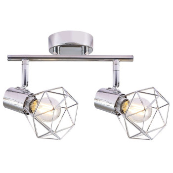 Plafoniera cu 2 becuri E14, design modern 370x190 mm