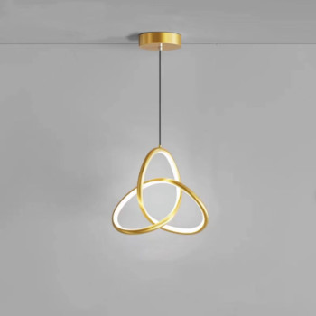 Pendul LED auriu infinite cycle alb variabil 20 w 1000 lm