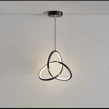 Pendul LED negru infinite cycle alb variabil 20 w 1000 lm
