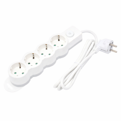 Prelungitor electric cu intrerupator 4 prize 1.5m