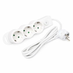 Prelungitor electric cu intrerupator 3 prize 1,5m