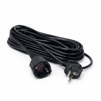 Prelungitor 10m, 3x1.5mm2, negru, Schuko, 10A, 2500W
