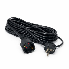 Prelungitor electric 5m, 3x1.5mm2, negru, 10A, 2500W
