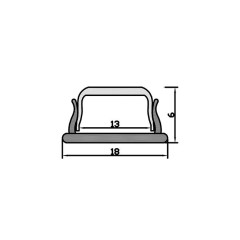 Profil led flexibil lungime 2m pentru banda LED