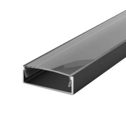 Profil banda led aplicat 2m dispersor negru
