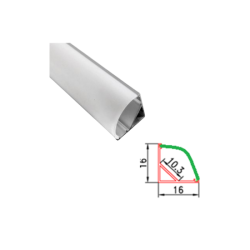 Profil aluminiu colt 1m pentru banda led