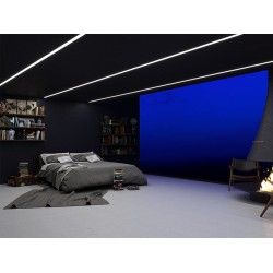 Profil banda led aplicat 2m dispersor negru