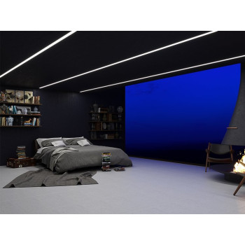 Profil banda led aplicat 2m dispersor negru