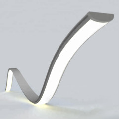 Profil led flexibil lungime 2m pentru banda LED