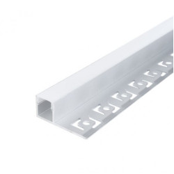 Profil banda led 2m de capat incastrat sub tencuiala