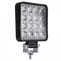 Proiector LED auto offroad 48W 12v-24v pătrat