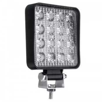 Proiector LED auto offroad 48W 12v-24v pătrat