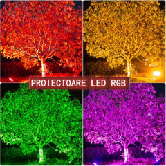 Proiector LED RGB 100w 220v 9000 lm cu telecomanda 