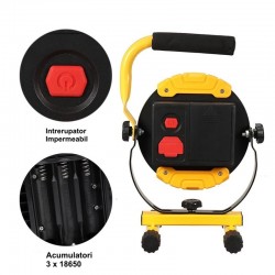 Lampa de lucru LED COB 30w autonomie intre 5 si 8 ore
