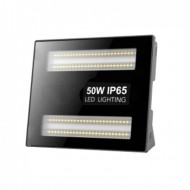 Proiector led 50w 5000 lm IP65 alb rece 6500K slim 46 mm unghi fascicul lumina 240 grade