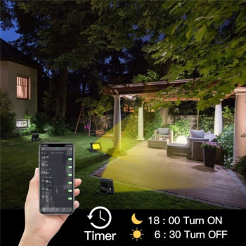Proiector smart LED RGBCW 20W Bluetooth IP66 exterior