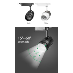 Spot LED sina cu zoom 15 la 60 grade 30w 2800 lm