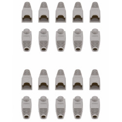 Manson protectie mufa RJ45 gri, set 20 bucati