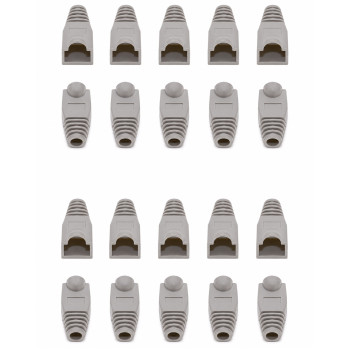 Manson protectie mufa RJ45 gri, set 20 bucati