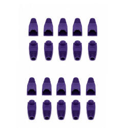 Manson protectie mufa RJ45 mov, set 20 bucati
