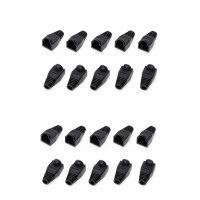 Manson protectie mufa RJ45 negru, set 20 bucati