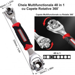 Cheie tubulara 48 in 1 cu rotatie 360 grade multifunctionala