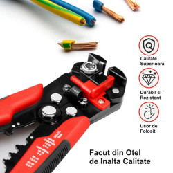 Cleste sertizat 3 in 1 NO-1807 pentru dezizolat si taiat fire