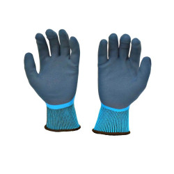 Manusi de lucru nr 8 latex spumat profesionale si rezistente set 12 buc