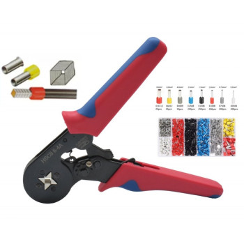 Cleste sertizare pini HSC8/6-4 + 1200 pini conectori
