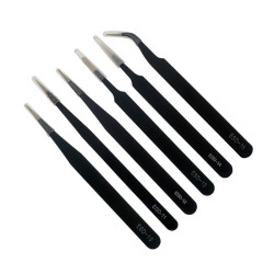 Pensete antistatice fine ESD set 6 piese pentru precizie