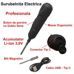 Surubelnita electrica mini 3.6V cu acumulator