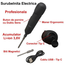 Surubelnita electrica mini 3.6V cu acumulator