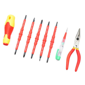 Trusa scule electrician 12 piese cu sfic si surubelnite