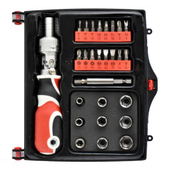 Set chei cu clichet si trusa de biti 27 piese multifunctional