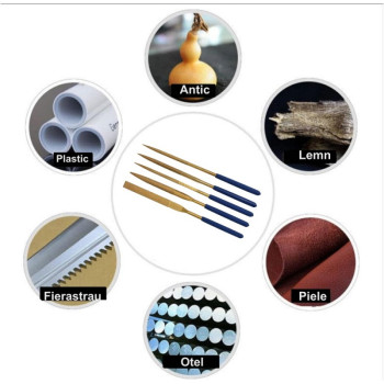 Trusa pile diamant industrial pentru lucrari de finete 5 piese