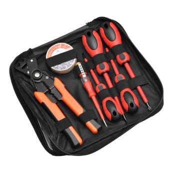 Trusa surubelnite si cleste multifunctional pentru electricieni