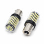 Set 2 becuri auto LED 1156 BA15S, 12V, albe, 144 LED, 1000 lm