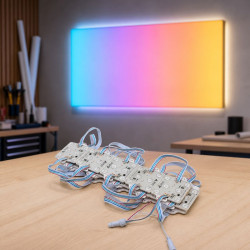 Modul LED RGB adresabil 24V, 6 LED 3030, IP65, SM16703, set 20 bucati