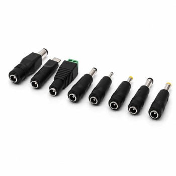 Set 8 Mufe Alimentare Laptop Universale, Adaptoare DC si USB-C