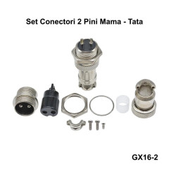 Set Conector TIP Aviator 2 Pini Metal Mama Tata