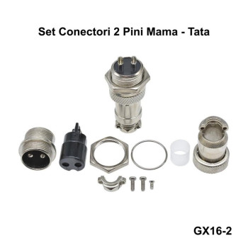 Set Conector TIP Aviator 2 Pini Metal Mama Tata