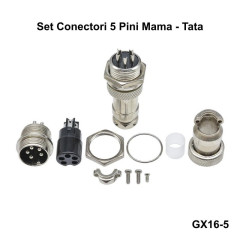 Set Conector Tip Aviator 5 Pini Metal Mama Tata