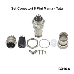 Set Conector Tip Aviator 6 Pini Metal Mama Tata
