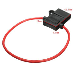 Suport siguranta auto 19x13mm cu capac cauciuc si fir 20cm