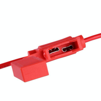 Suport siguranta auto 19x13mm cu capac cauciuc si fir 20cm