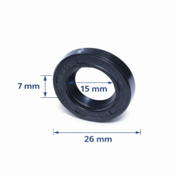 Simering 15x26x7 SC Pentru Etansare Pompe Si Masini Spalat