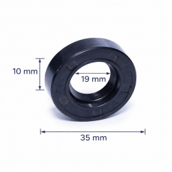 Simering 19x35x10 SC Pentru Etansare Pompe Si Masini Spalat
